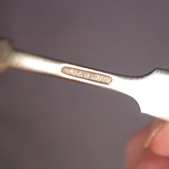 Brazil Silver Deer Elk Monogram Spoon Soup 6" long - Picture 4 of 8